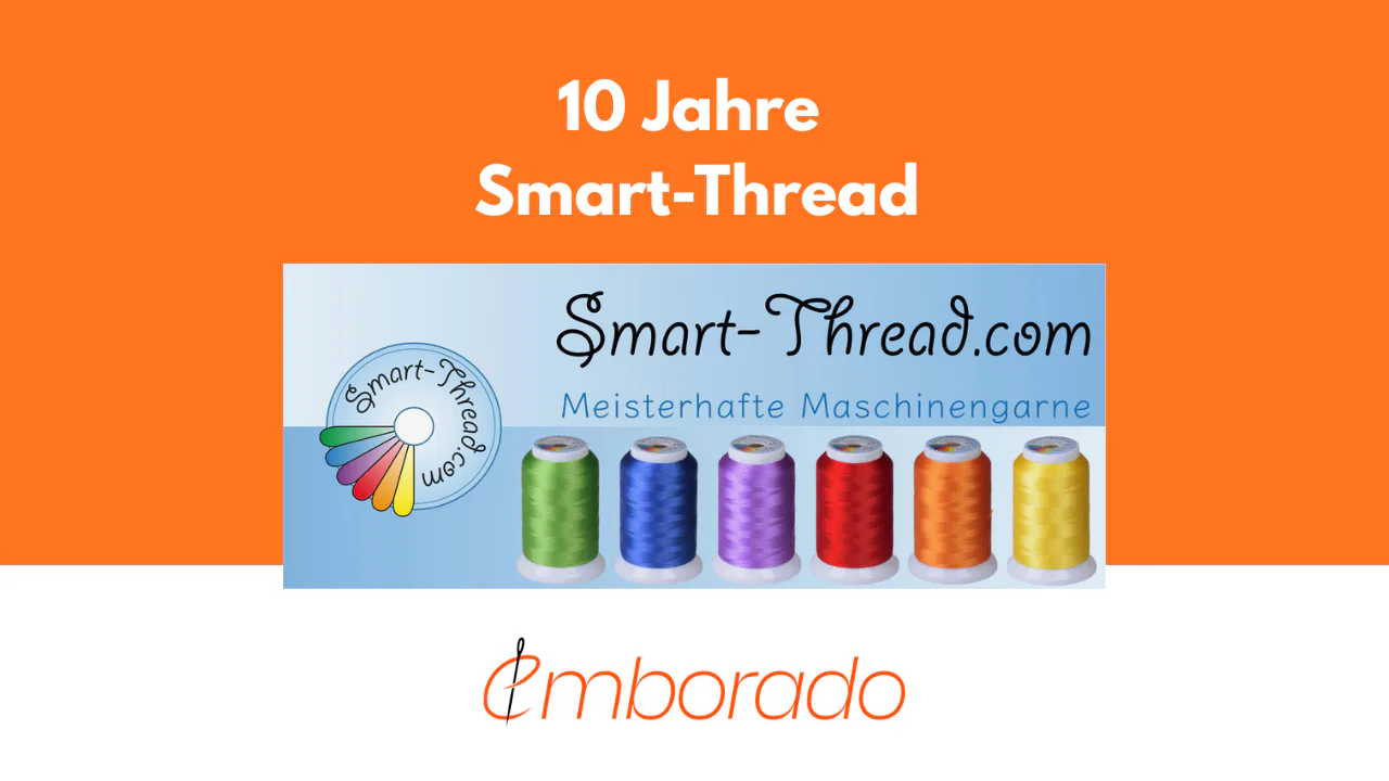 10 Jahre Multitalent 40 von Smart Thread, ein Garn für Sticken, Nähen und mehr