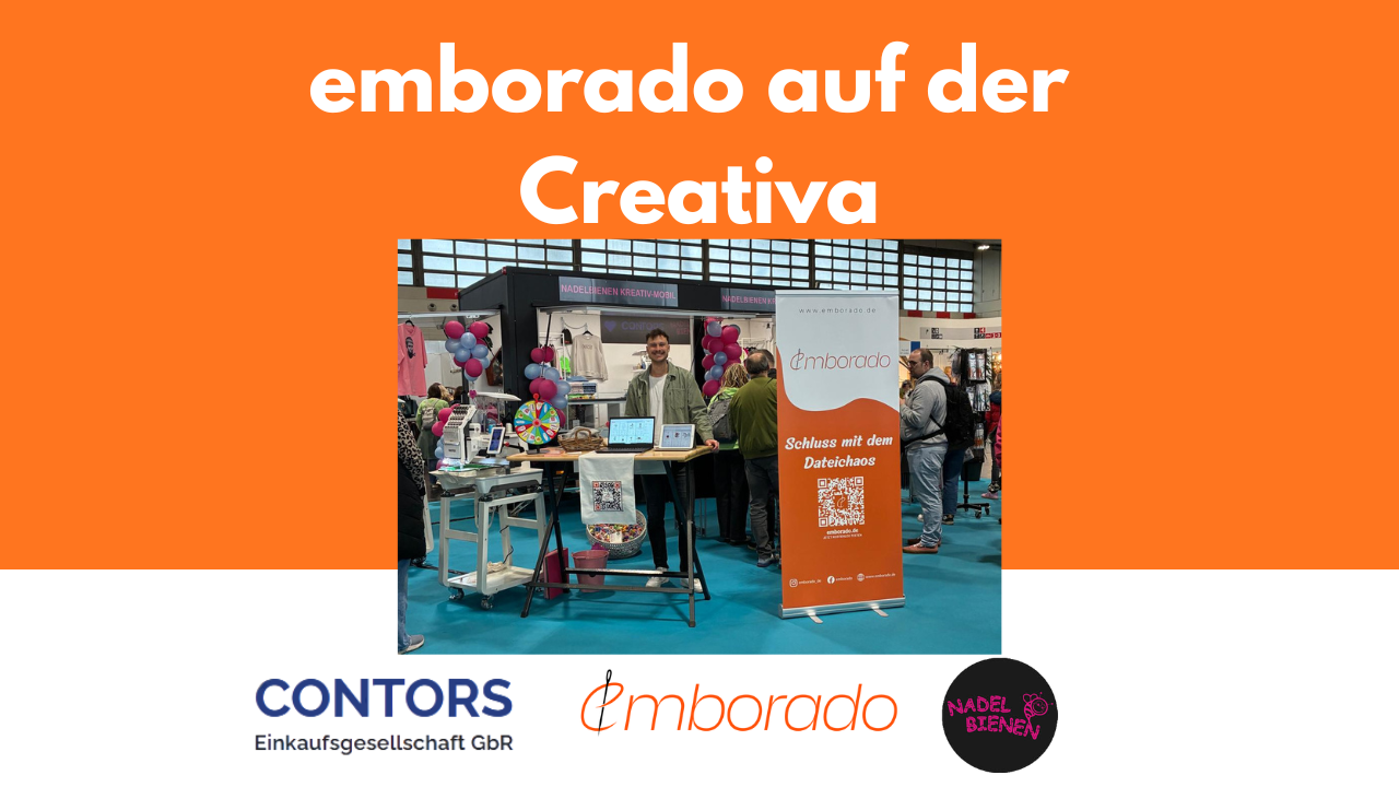 CREATIVA Dortmund 2026: Inspiration, Community und ein Tag am Marktplatz Maschinensticken