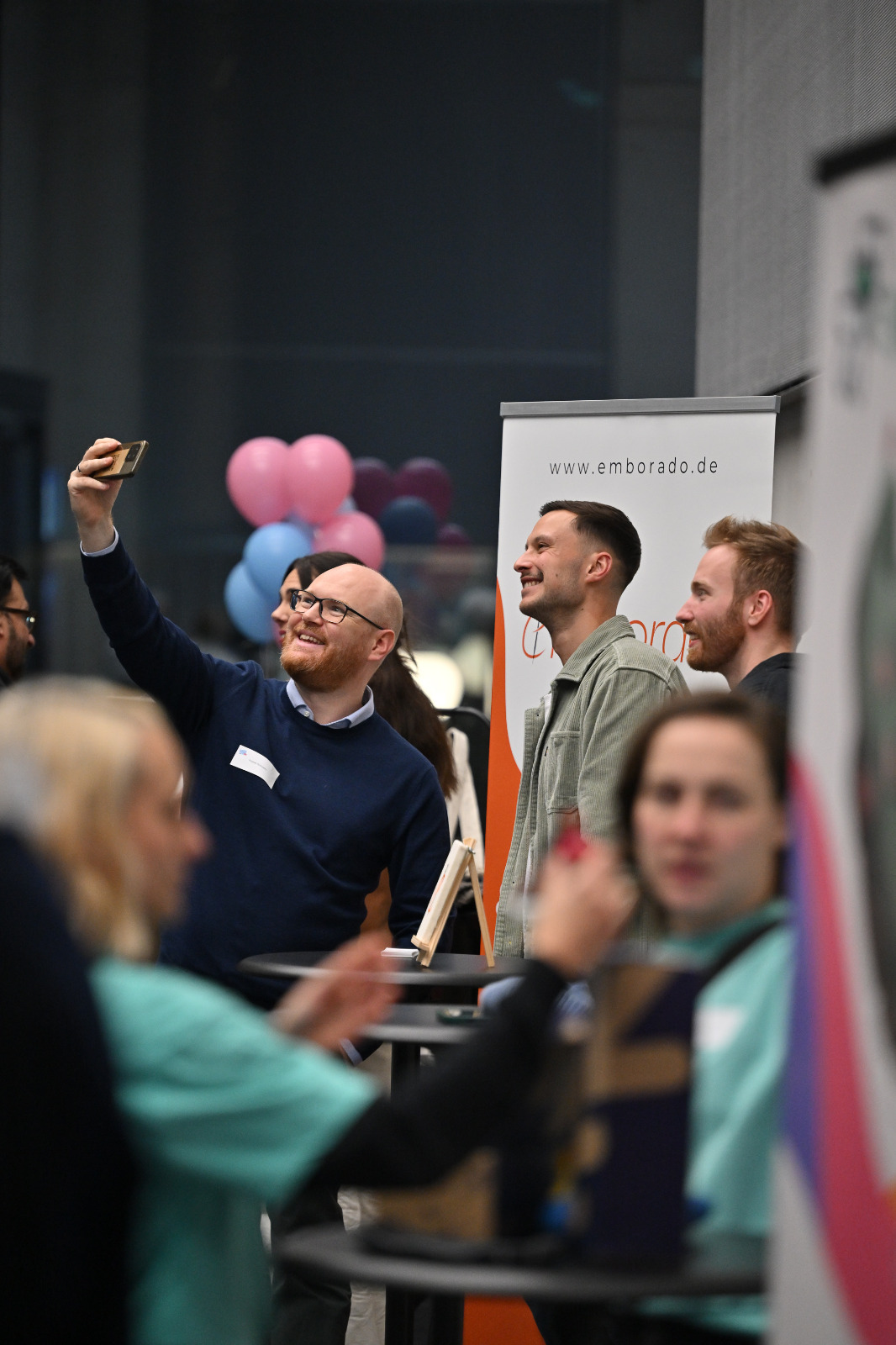 Team-Selfie von emborado mit Rafael Schwierz