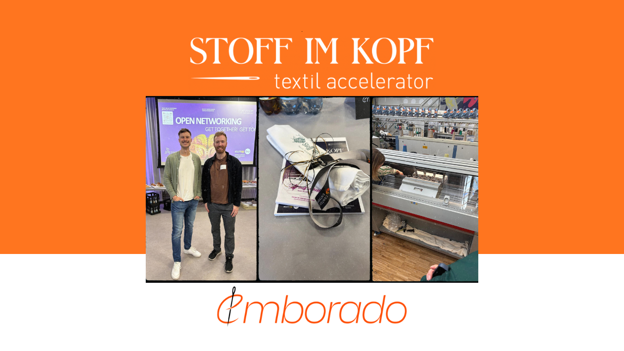 emborado im Stoff im Kopf Textil.Accelerator – Auftakt in Reutlingen