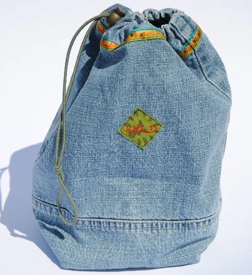 Fertiger Jeans-Upcycling-Beutel