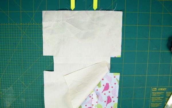 Press seam allowances and sew side seams